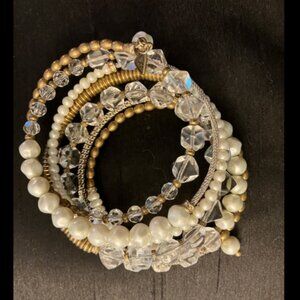 Silpada K&R Practical Pearl Wrap Bracelet